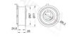 AUTEX 654217 Tensioner Pulley, timing belt